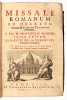 Missale Romanum, mit den Dekreten der Päpste Klemens VIII. und Urban VIII. (Venedig, 1791)